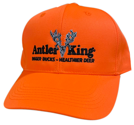 Blaze Orange Antler King Hat